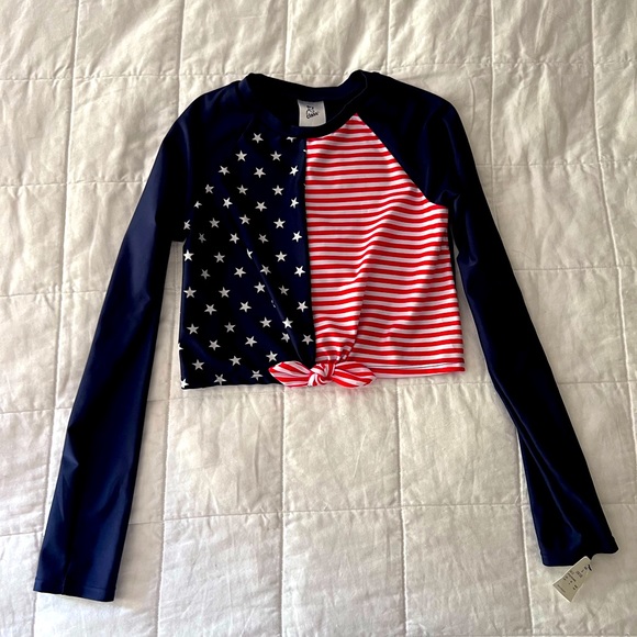 art class Swim Nwt Art Class Brand Girls L Patriotic Bathing Suit